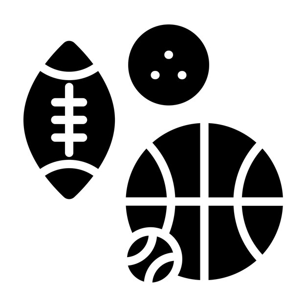 Diseño vectorial de equipos deportivos Estilo de icono