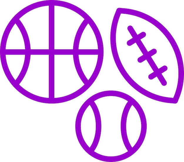 Diseño vectorial de equipos deportivos Estilo de icono