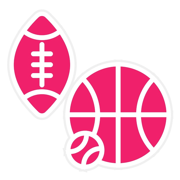 Diseño vectorial de equipos deportivos Estilo de icono