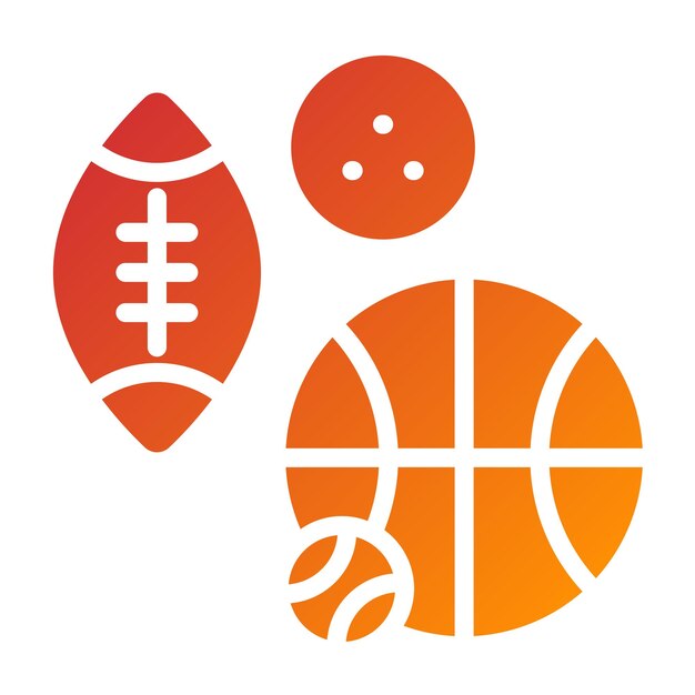 Diseño vectorial de equipos deportivos Estilo de icono