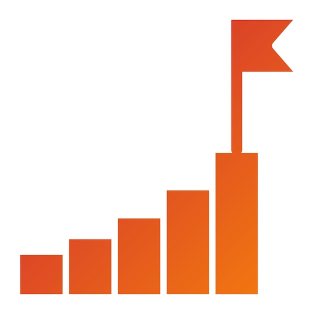 Diseño vectorial de escalones de escalada Estilo del icono