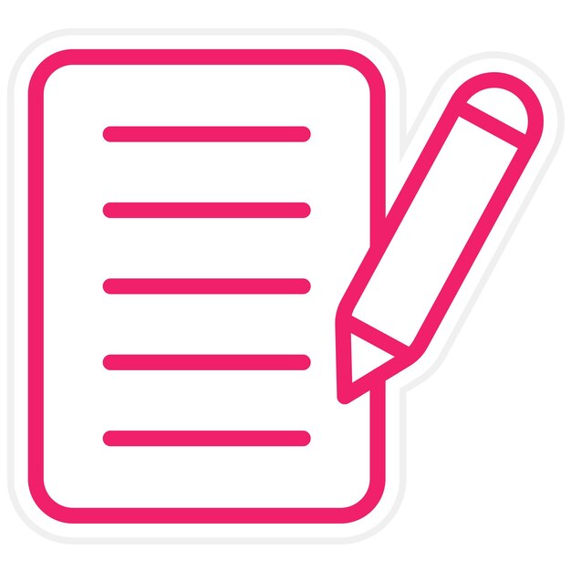 Diseño vectorial Escribe el estilo del icono
