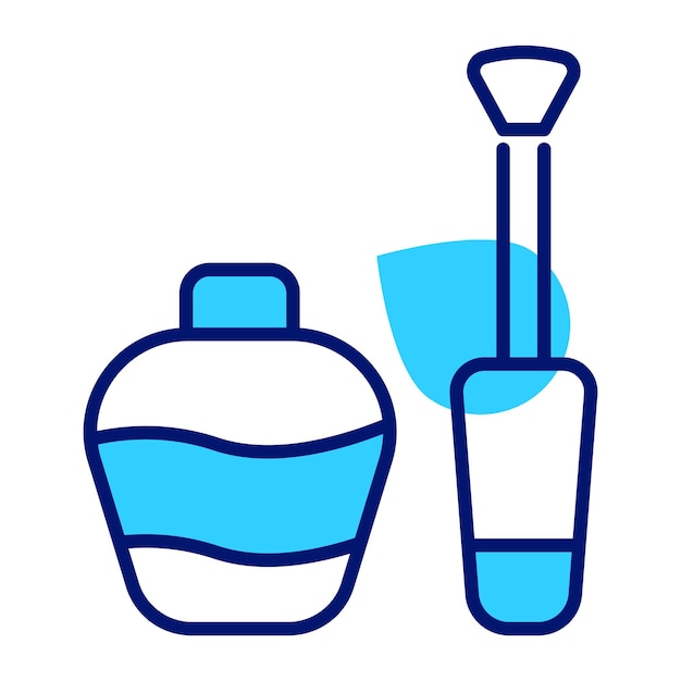 Diseño vectorial de esmalte de uñas un accesorio de belleza