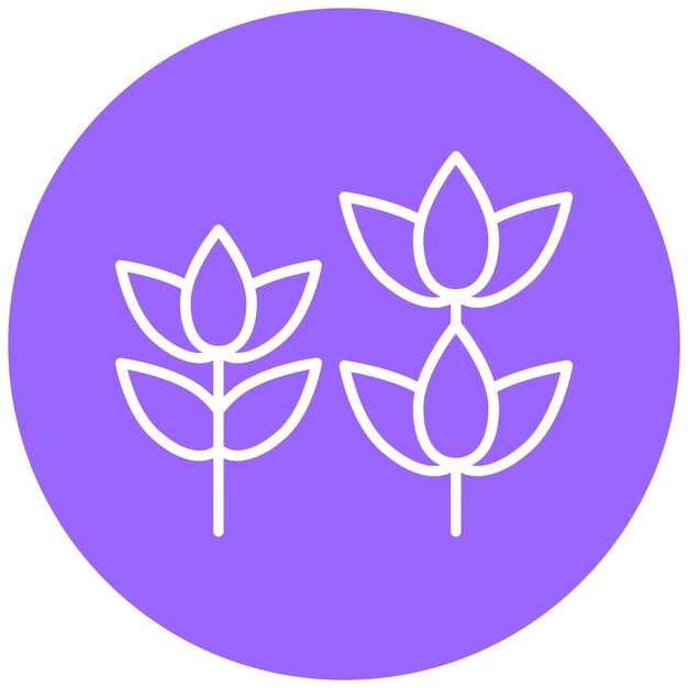 Diseño vectorial de espacios verdes Estilo de icono