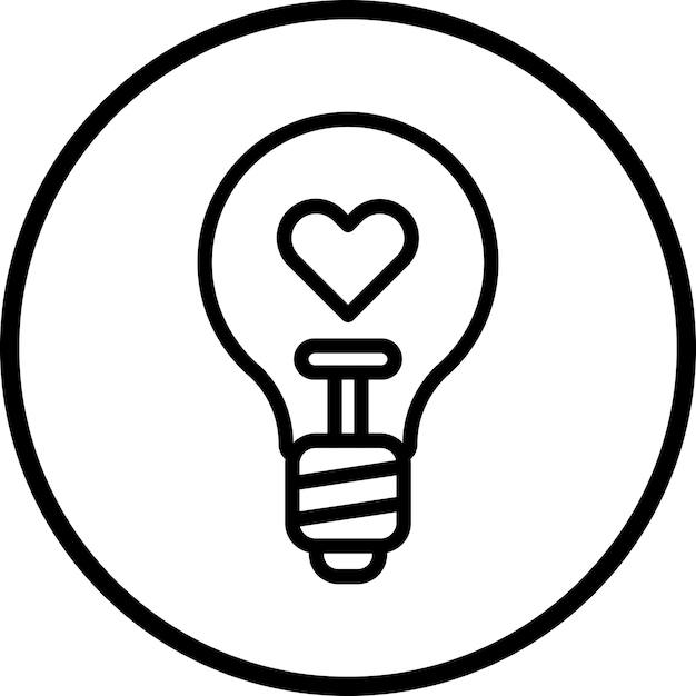 Diseño vectorial Esperanza de vida de la lámpara Estilo del icono