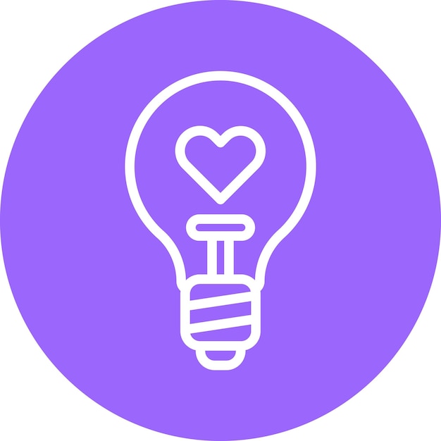 Diseño vectorial Esperanza de vida de la lámpara Estilo del icono