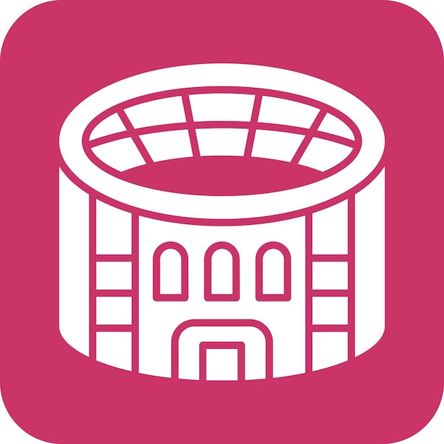 Diseño vectorial Estadio Estilo de icono