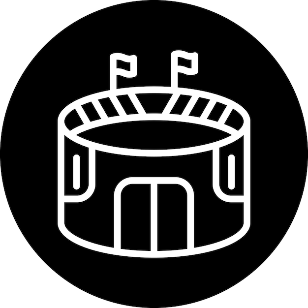 Diseño vectorial Estadio Estilo de icono