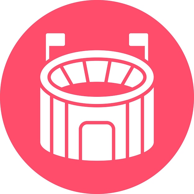 Diseño vectorial Estadio Estilo de icono