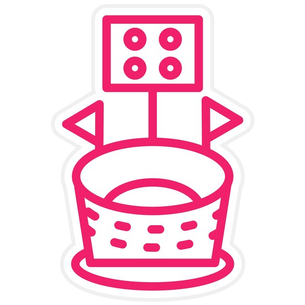 Diseño vectorial Estadio Estilo de icono
