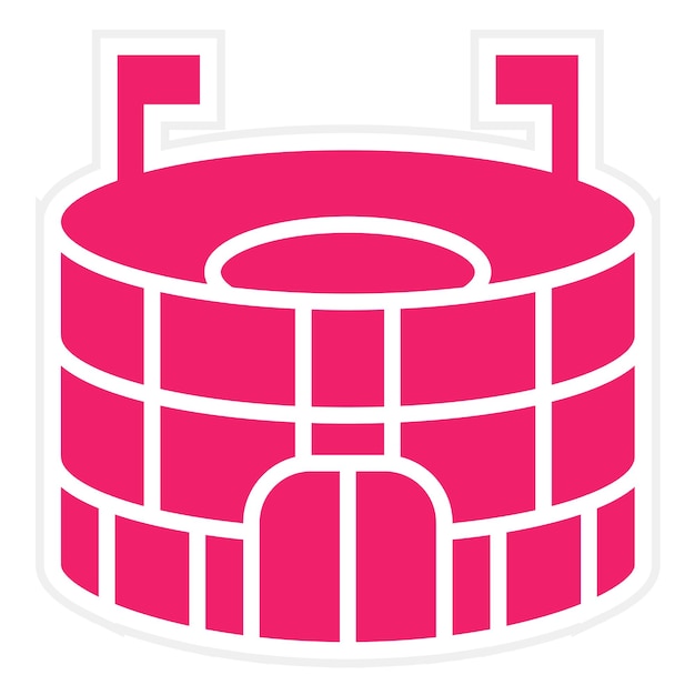 Diseño vectorial Estadio Estilo de icono