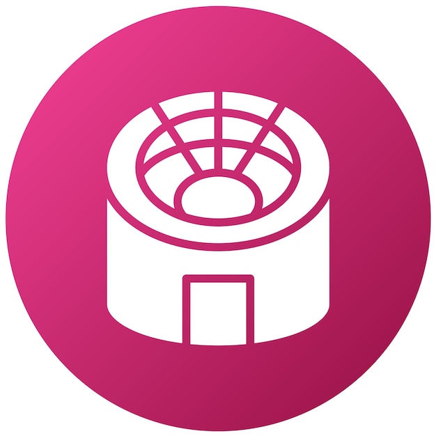 Diseño vectorial Estadio Estilo de icono