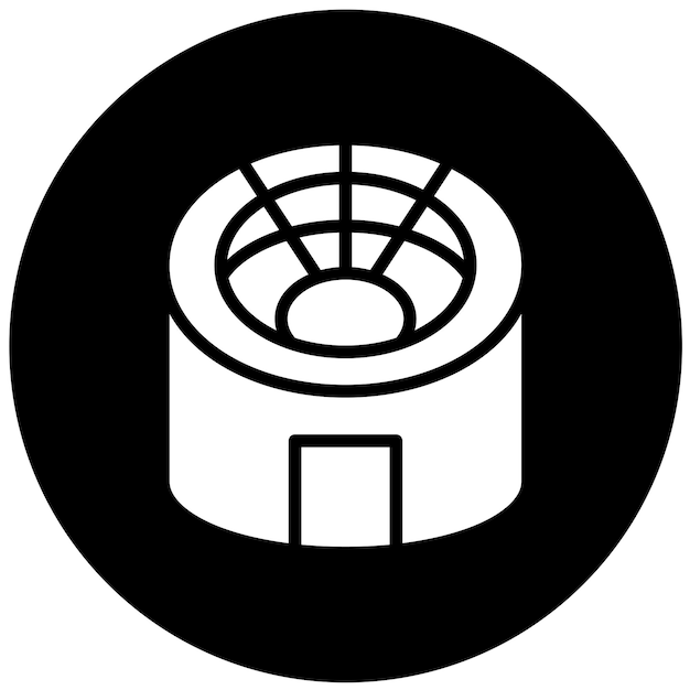 Diseño vectorial Estadio Estilo de icono