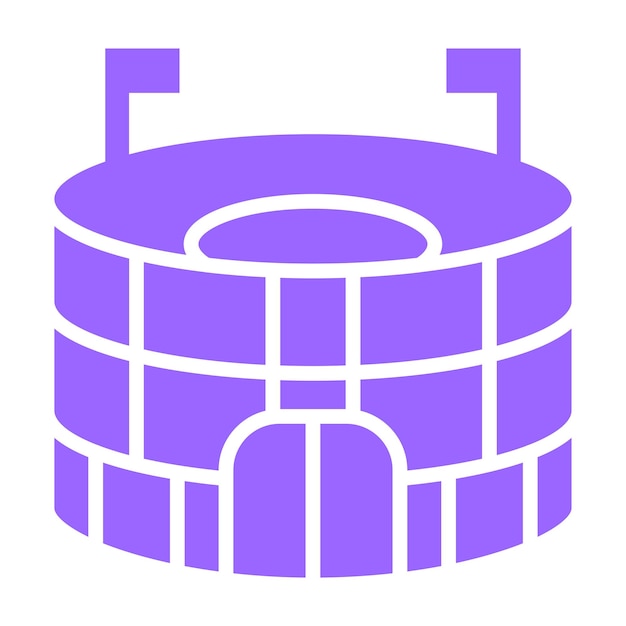 Diseño vectorial Estadio Estilo de icono