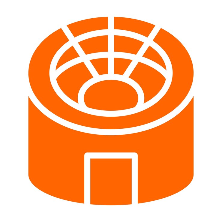 Vector diseño vectorial estadio estilo de icono