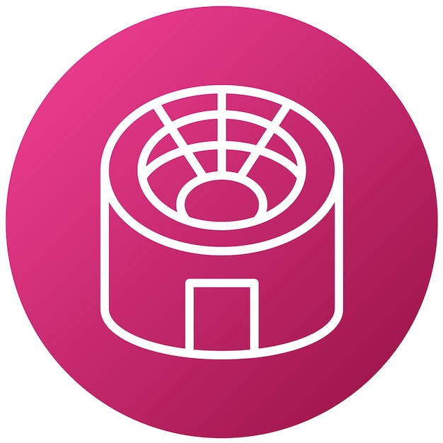 Diseño vectorial Estadio Estilo de icono