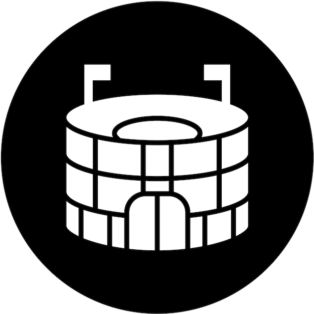 Diseño vectorial Estadio Estilo de icono