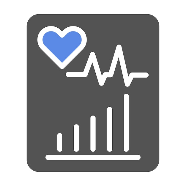 Diseño vectorial Estadística de salud Estilo del icono