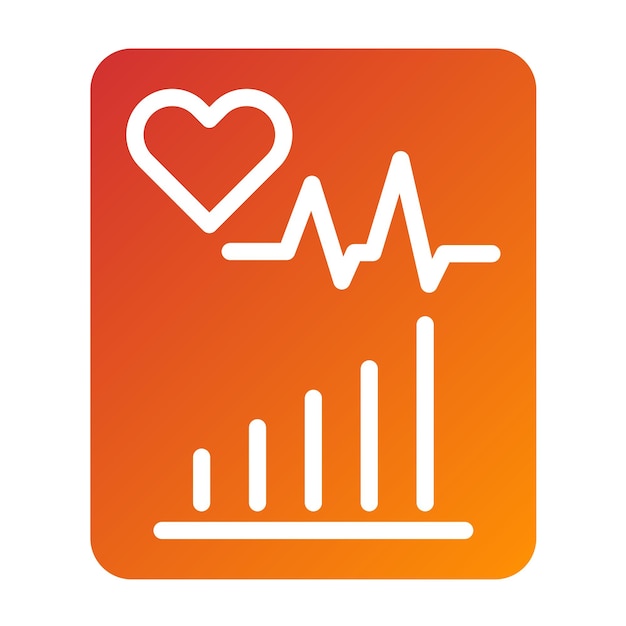 Diseño vectorial Estadística de salud Estilo del icono