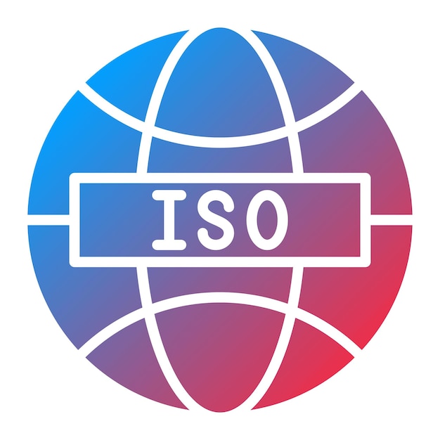 Diseño vectorial Estándares ISO Estilo del icono