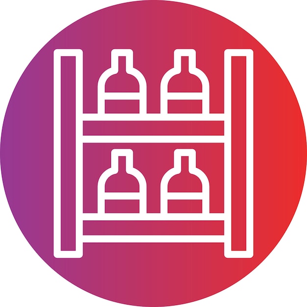 Diseño vectorial en el estante Estilo del icono de disponibilidad
