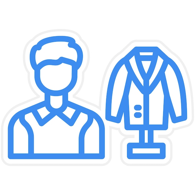 Diseño vectorial Estilista de moda Estilo de ícono masculino