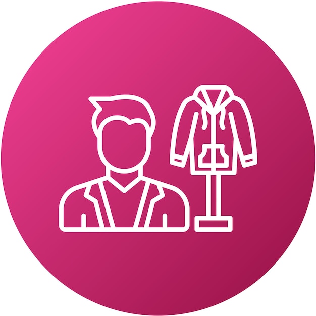 Diseño vectorial Estilista de moda Estilo de ícono masculino