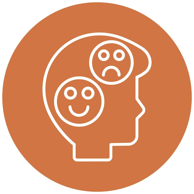 Diseño vectorial Estilo básico del icono de emoción