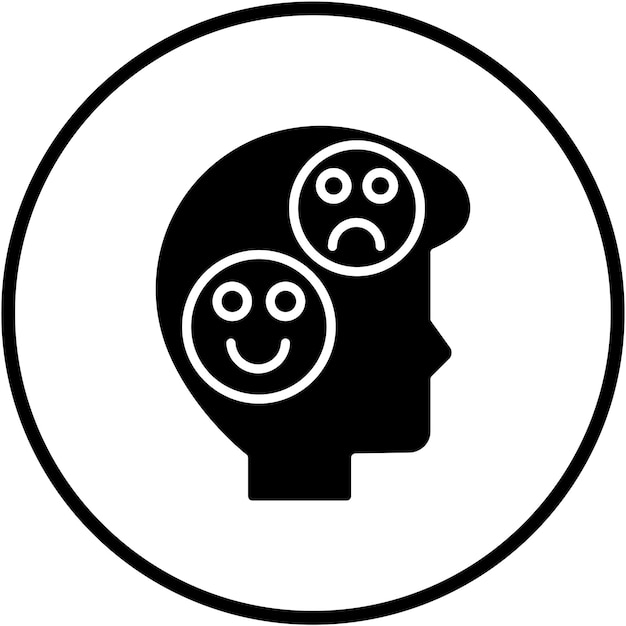 Diseño vectorial Estilo básico del icono de emoción