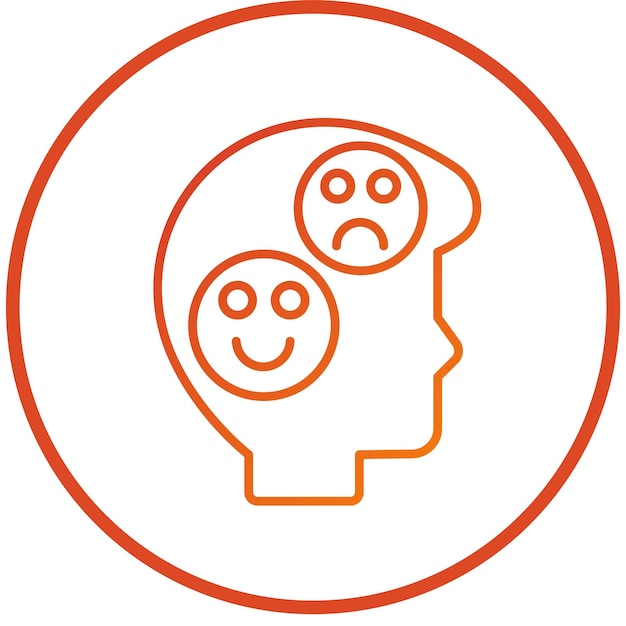 Diseño vectorial Estilo básico del icono de emoción