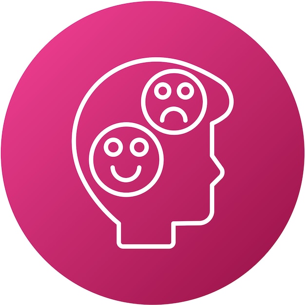Diseño vectorial Estilo básico del icono de emoción