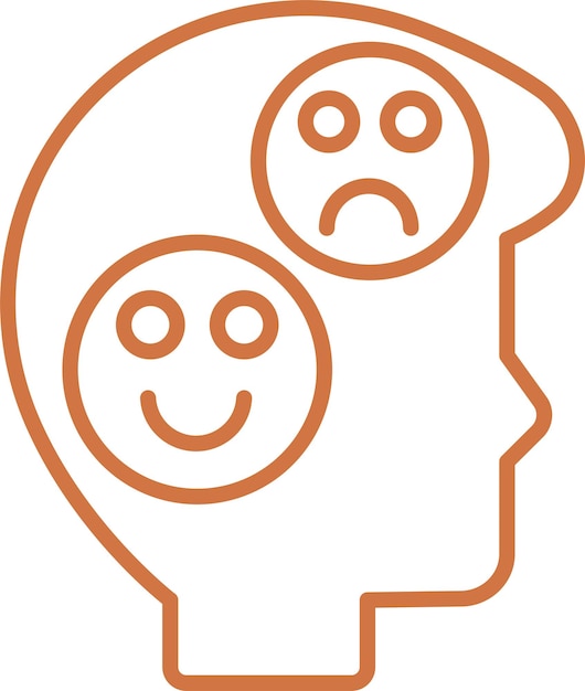 Diseño vectorial Estilo básico del icono de emoción