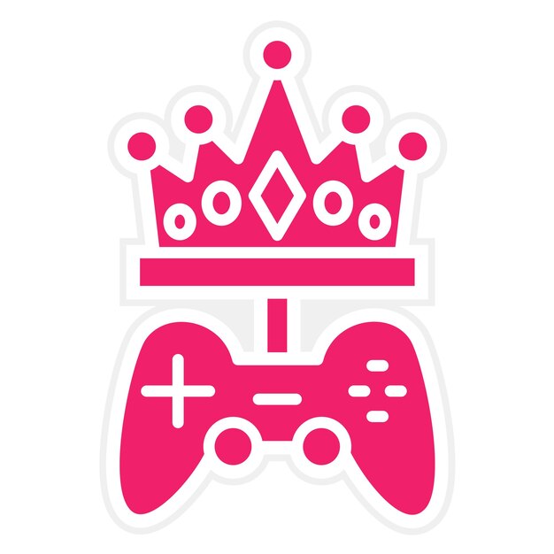 Diseño vectorial Estilo exclusivo del icono del juego