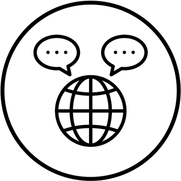 Diseño vectorial Estilo global del icono de chat