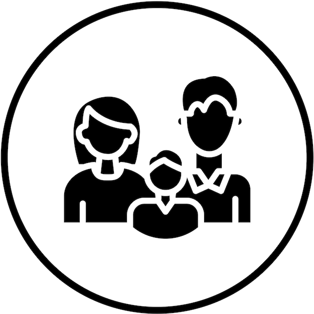 Diseño vectorial estilo de icona de aventura familiar