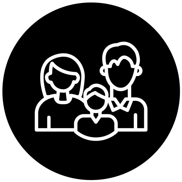 Diseño vectorial estilo de icona de aventura familiar