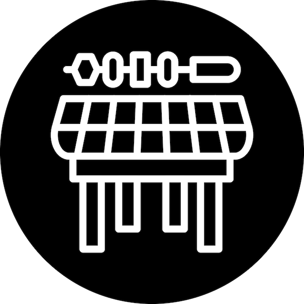 Diseño vectorial de estilo de icona de barbacoa
