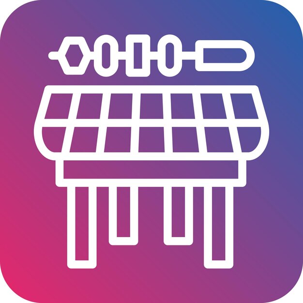 Diseño vectorial de estilo de icona de barbacoa