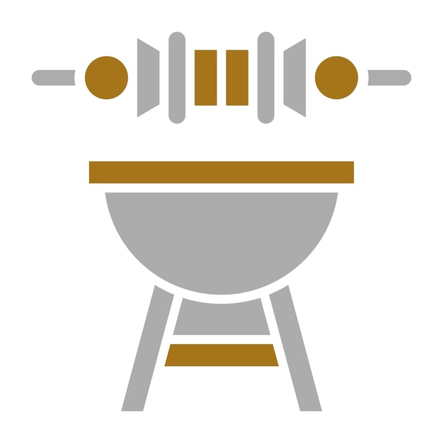 Diseño vectorial de estilo de icona de barbacoa