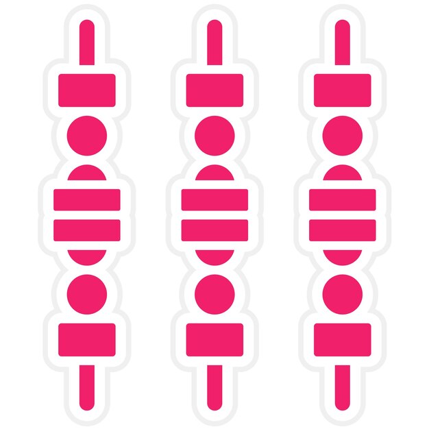 Diseño vectorial de estilo de icona de barbacoa