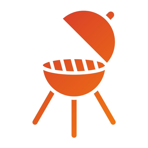 Diseño vectorial de estilo de icona de barbacoa