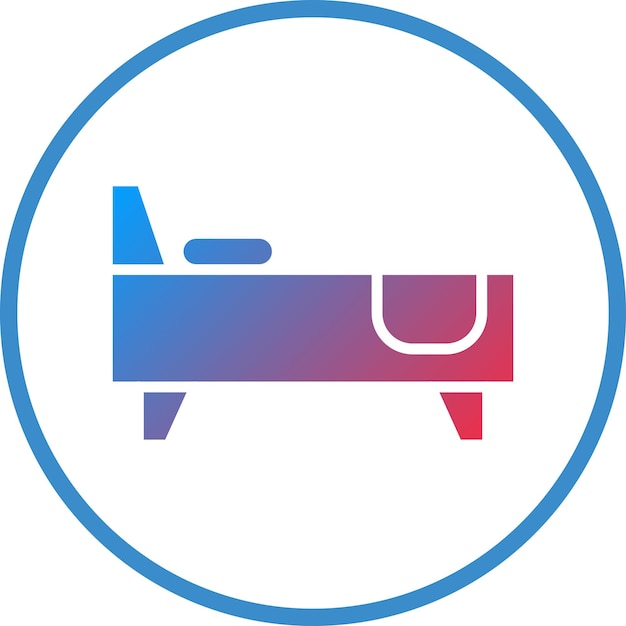 Diseño vectorial Estilo de icona de la cama de spa
