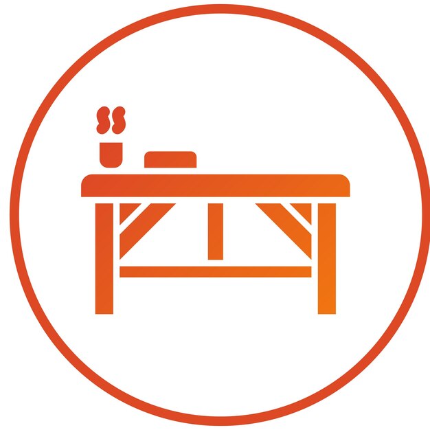 Diseño vectorial Estilo de icona de la cama de spa