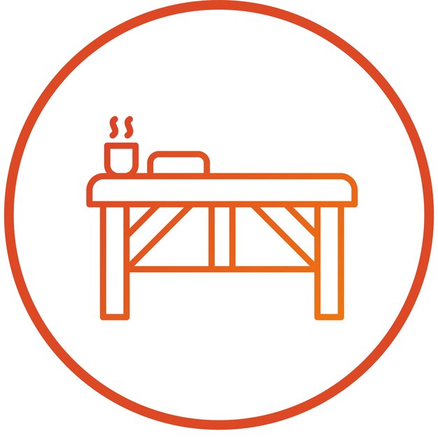 Diseño vectorial Estilo de icona de la cama de spa
