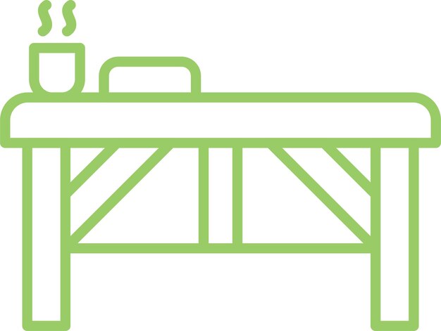 Diseño vectorial Estilo de icona de la cama de spa