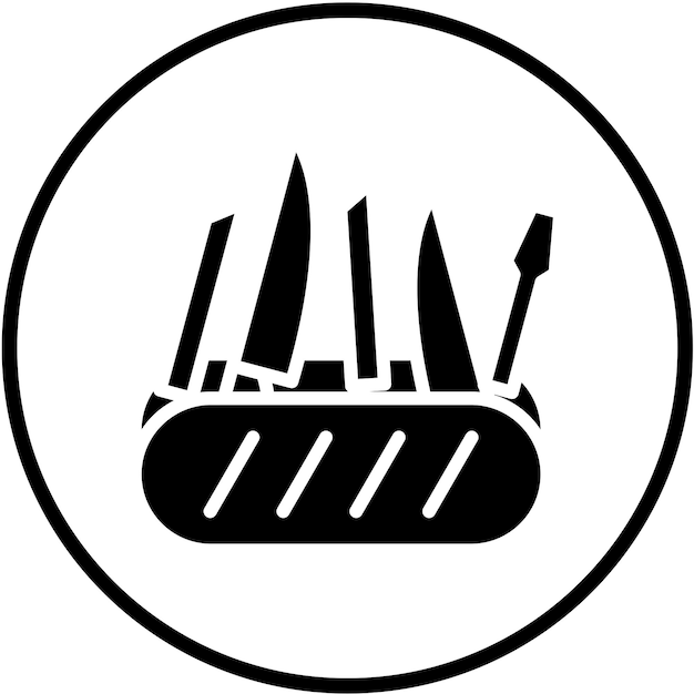 Diseño vectorial Estilo de icona de herramientas múltiples