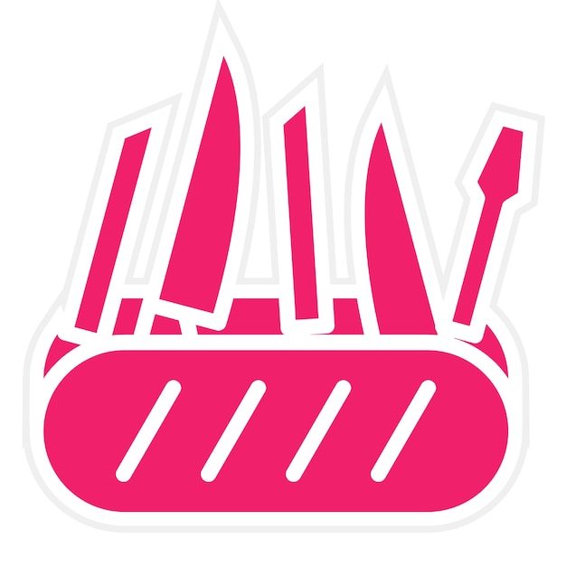 Diseño vectorial Estilo de icona de herramientas múltiples