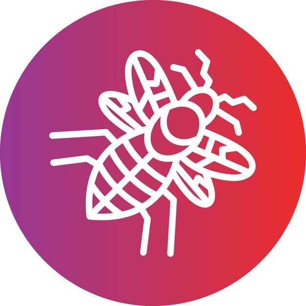 Diseño vectorial Estilo del icono de la abeja
