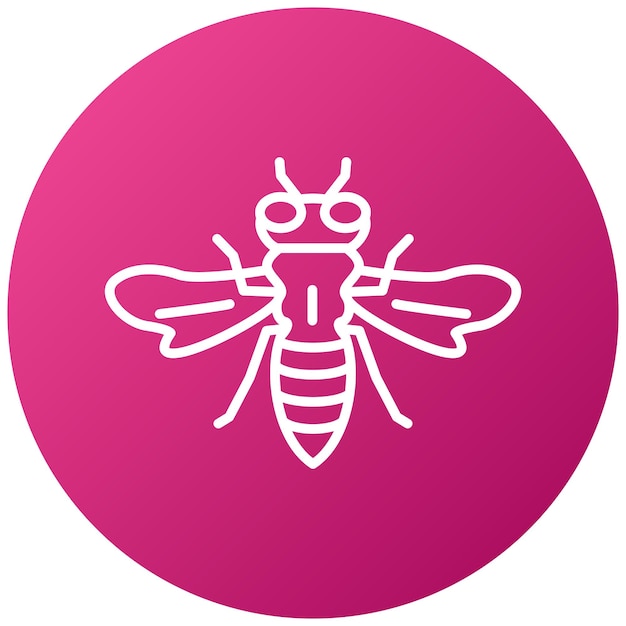 Diseño vectorial Estilo del icono de la abeja
