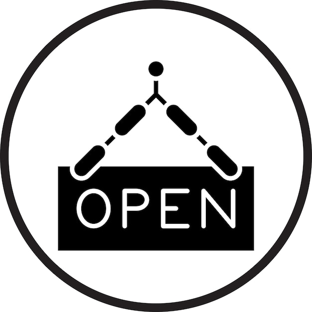 Diseño vectorial Estilo de icono abierto
